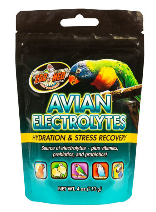 Zoo Med Avian Electrolytes Hydration and Stress Recovery 1ea/4 oz