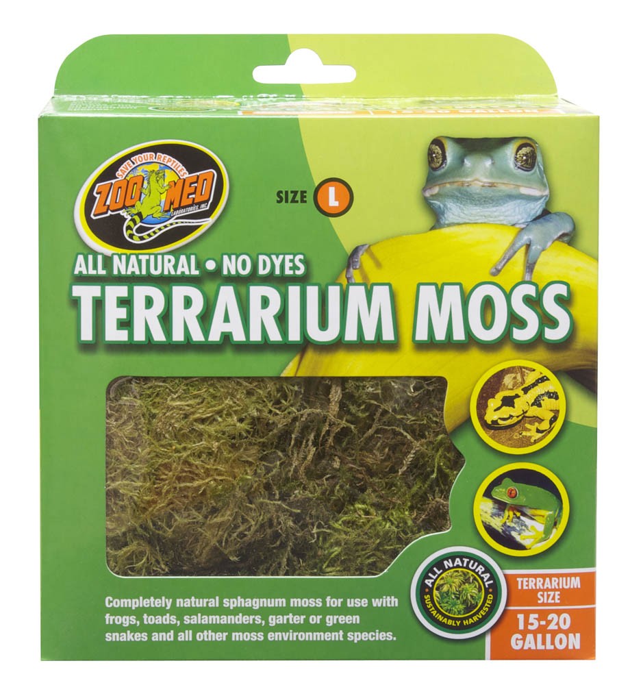 Zoo Med Terrarium Moss Substrate Green 15/20 gal Large