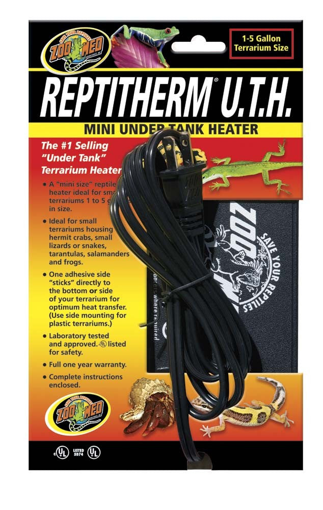 Zoo Med ReptiTherm Under Tank Heater (U.T.H) 4 in x 5 in Mini 4 Watts