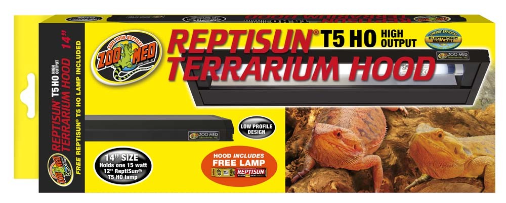 Zoo Med ReptiSun T5 HO High Output Terrarium Hood 14 in