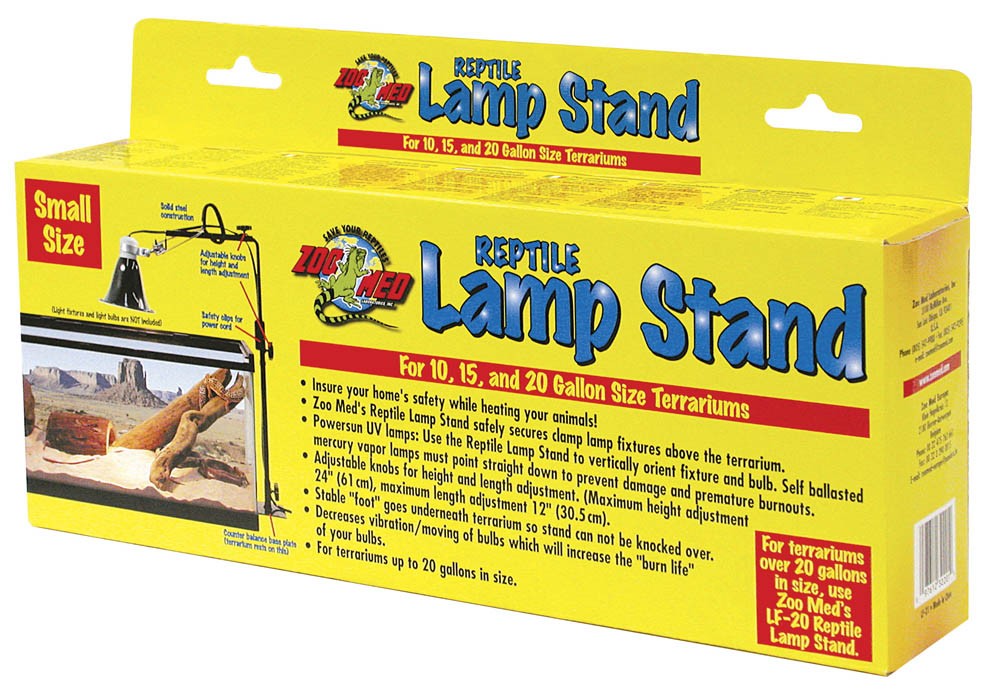 Zoo Med Reptile Lamp Stand Black Small