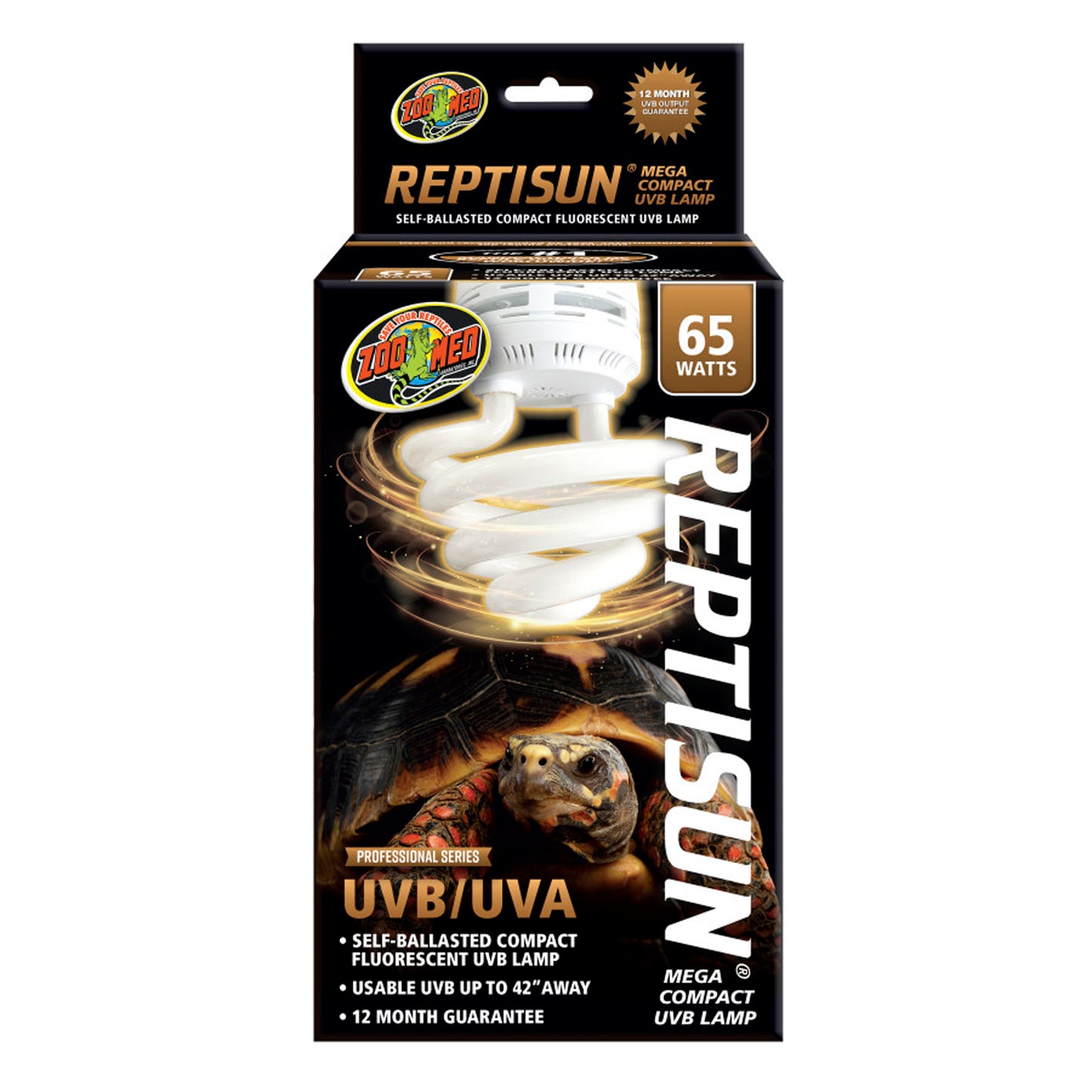 Zoo Med ReptiSun Mega Compact UVB/UVA Lamp 1ea/65 W