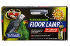 Zoo Med Avian Sun Deluxe Floor Lamp with Avian Sun 5.0 UVB Lamp White 73 in