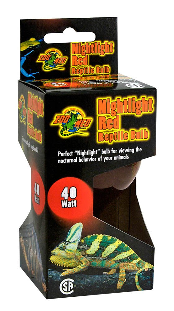 Zoo Med Nightlight Red Reptile Bulb Red 40 Watt