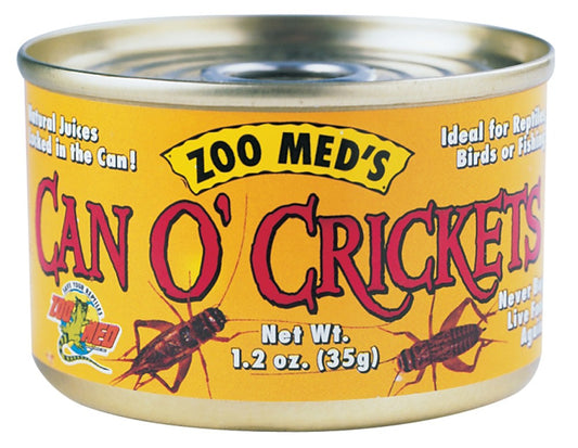 Zoo Med Can O' Adult Crickets Reptile Wet Food 1.2 oz