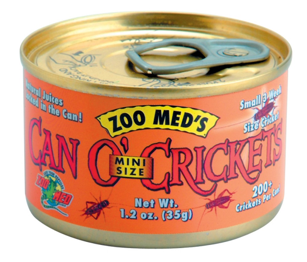 Zoo Med Can O' Mini Crickets Reptile Wet Food 1.2 oz