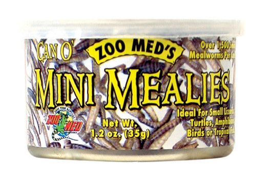 Zoo Med Can O' Mini Mealies Reptile Wet Food 1.2 oz