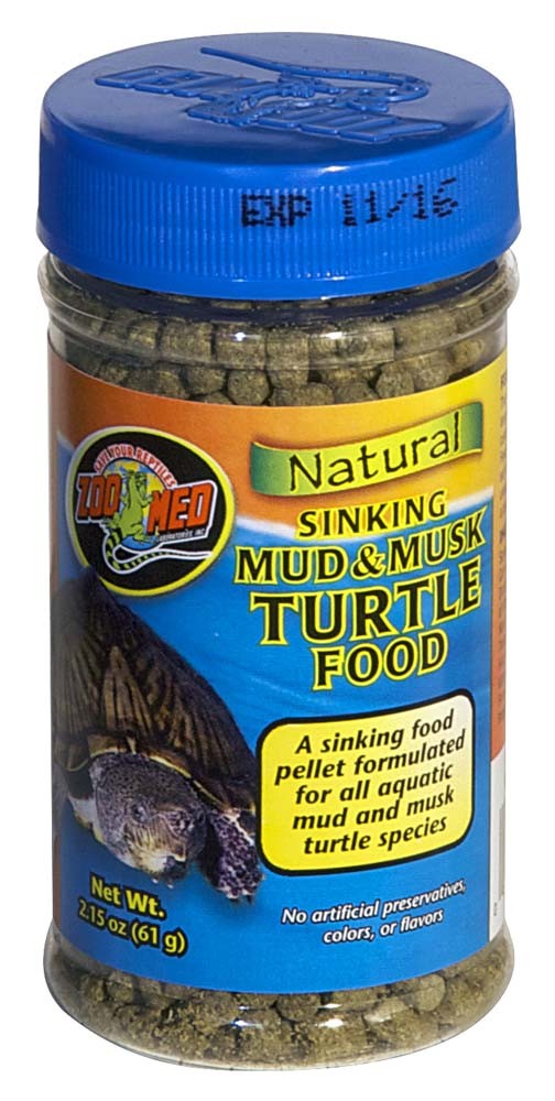 Zoo Med Natural Sinking Mud & Musk Turtle Dry Food 2.15 oz