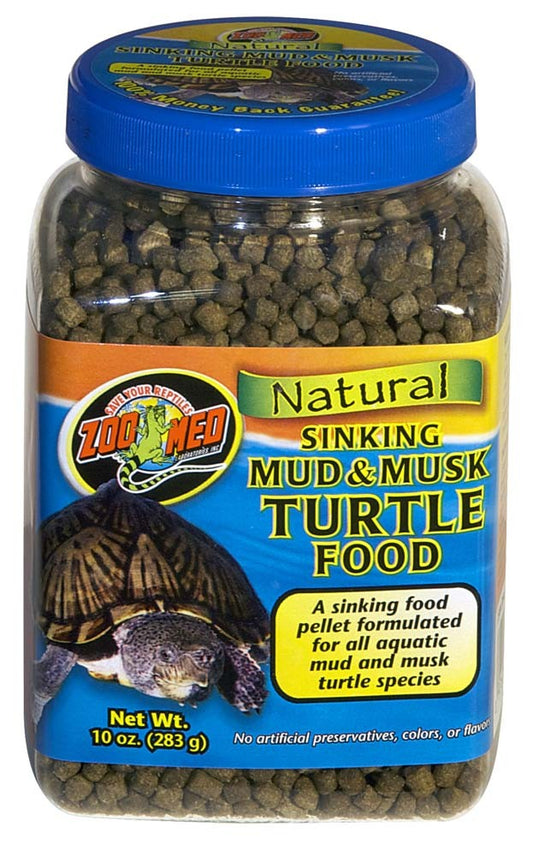 Zoo Med Natural Sinking Mud & Musk Turtle Dry Food 10 oz