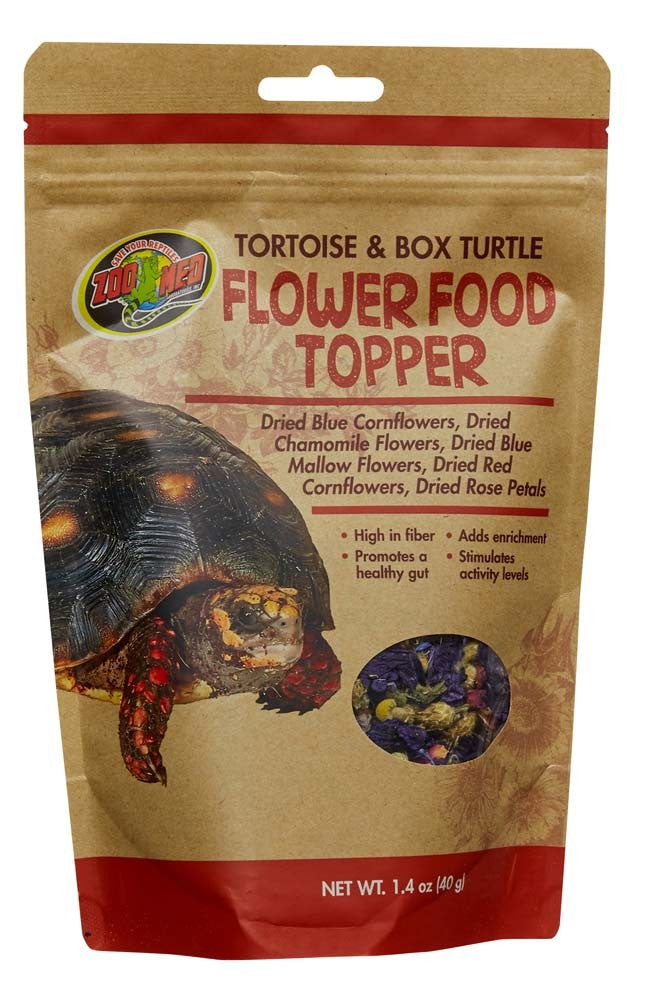 Zoo Med Tortoise & Box Turtle Flower Food Topper 1.4 oz