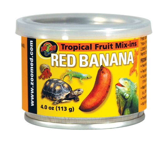 Zoo Med Fruit Mix-Ins Red Banana Reptile Wet Food 3.4 oz