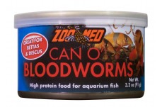 Zoo Med Can O' Bloodworms Freeze-Dried Fish Food 3.2 oz