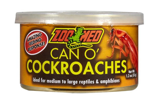 Zoo Med Can O' Cockroach Reptile Wet Food 1.2 oz