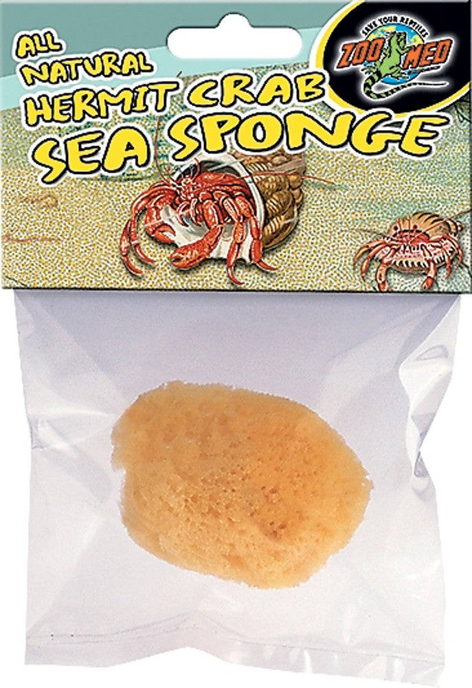 Zoo Med All Natural Hermit Crab Sea Sponge Yellow 1 Count
