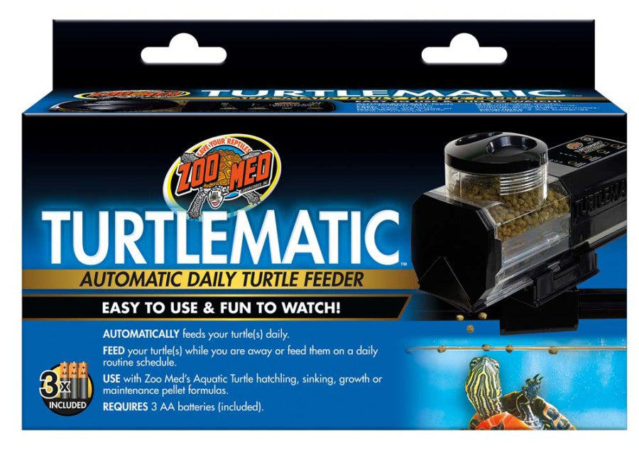 Zoo Med Turtlematic Automatic Daily Turtle Feeder Black