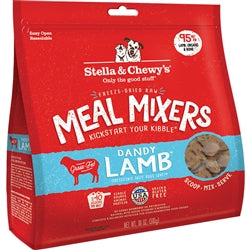 Stella and Chewys Freeze Dried Raw Dandy Lamb Meal Mixers Grain-Free Dog Food Topper 18 Oz