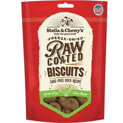 Stella & Chewys Dog Raw Coated Biscuits Duck 9Oz