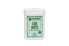 Earthbath Ear Wipes with Witch Hazel for Dogs, Cats, Puppies, & Kittens, Fragrance Free 25ct