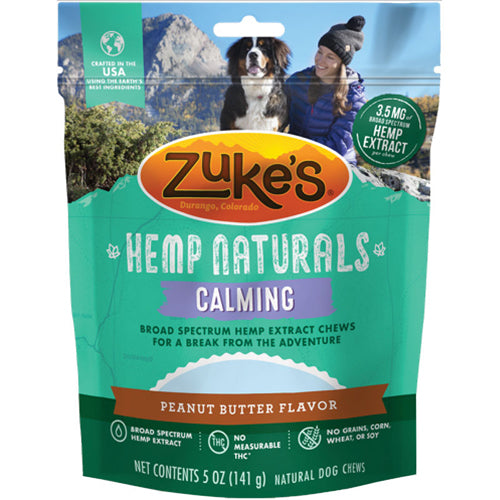 Zuke Dog Hemp Naturals Calm Grain Free Peanut Butter 5Oz