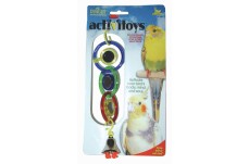 JW Pet ActiviToy Triple Mirror Bird Toy Multi-Color Small Medium