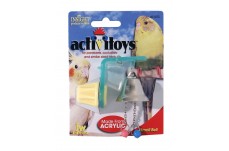 JW Pet ActiviToy Bell Bird Toy Multi-Color Small Medium