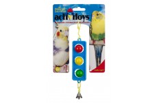 JW Pet ActiviToy Traffic Light Bird Toy Multi-Color Small Medium