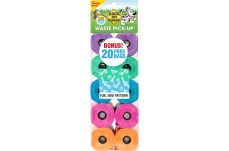Bags on Board Waste Pick-up Bags Refill Green, Purple, Pink, Blue 140 Count