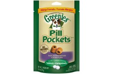 Greenies Pill Pockets Grain Free Dog Treats Duck and Pea Formula - Tablet Size 2.6 Oz. 25 Treats