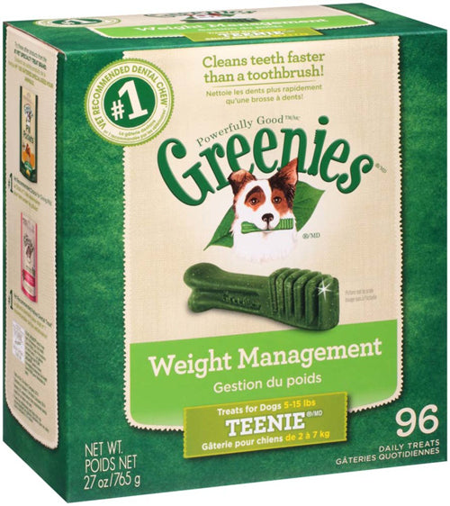 Greenies Weight Management Dog Dental Treat 27 oz 96 Count Teenie