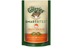 Greenies FELINE SMARTBITES Healthy Skin & Fur Chicken Flavor Cat Treat 2.1 oz