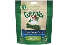 Greenies Hip and Joint Teenie Dental Dog Chews - 6 Ounces 22 Treats