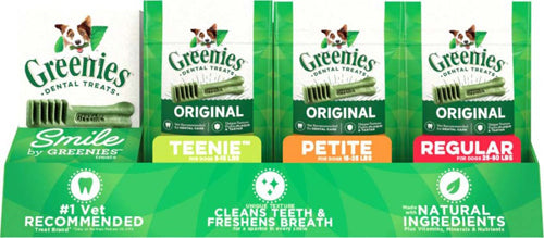 Greenies Original Dog Dental Treats Shelf Display 33 Count