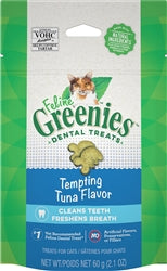 Greenies FELINE Cat Dental Treat Tempting Tuna Flavor 2.1 oz