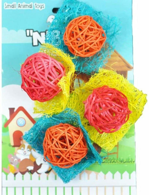 A  E Cages Nibbles Celebration Ball Small Animal Toy 1ea/One Size