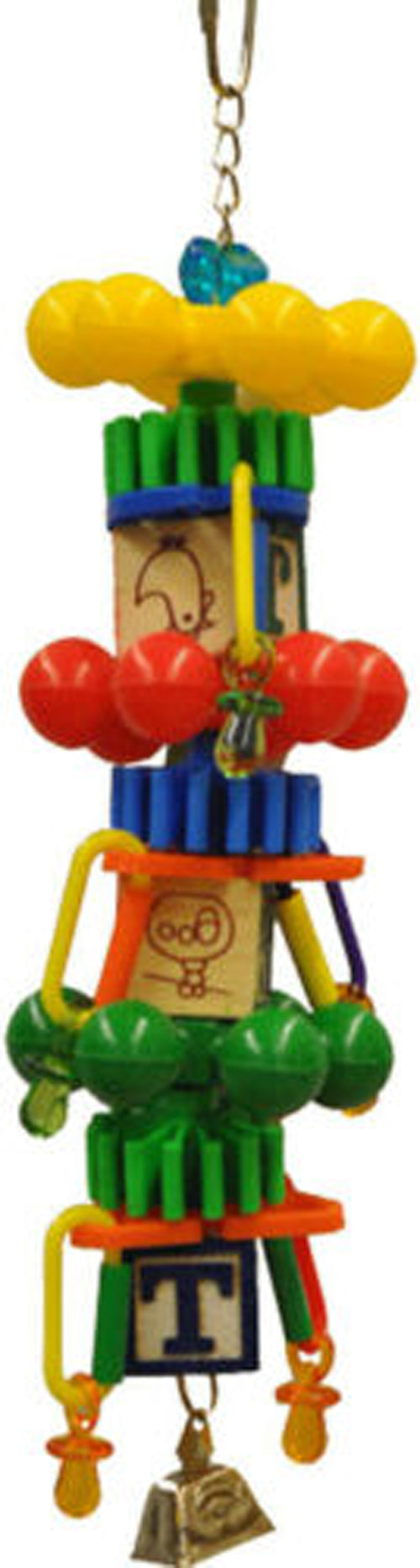 A & E Cages Happy Beaks Spin Tower Bird Toy One Size