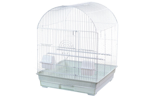 A & E Cages Round Top Bird Cage in Retail Box