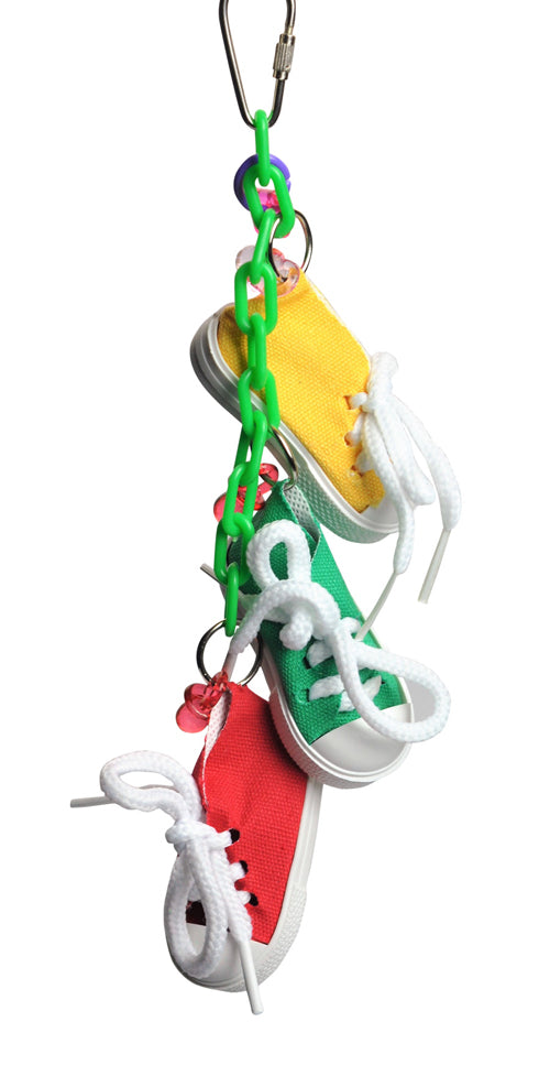 A & E Cages Made in America Sneakers on a Line Bird Toy