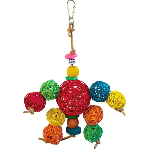 A & E Cages Happy Beaks Have A Ball Bird Toy One Size