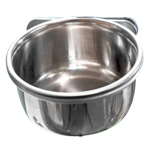 A & E Cages Coop Cup with Ring & Bolt Stainless Steel 5oz