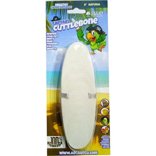 A & E Cages Natural Cuttlebone 6in