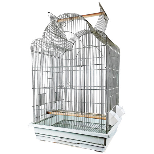 A & E Cages Victorian Open Top Cage Ivory 25in X 21in 2pk