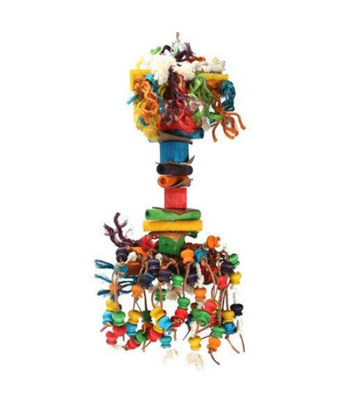 A & E Cages Happy Beaks Hairy Monster Bird Toy LG