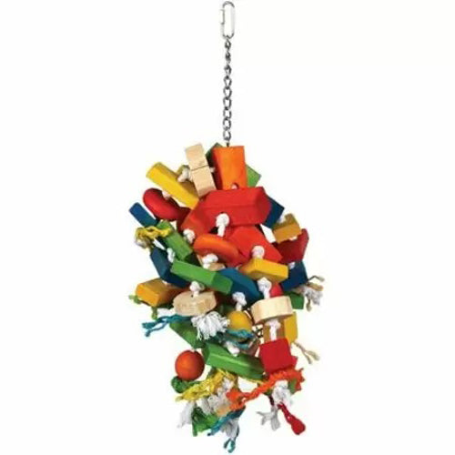 A & E Cages Happy Beaks Cluster Blocks Bird Toy LG