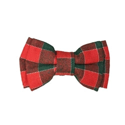 FASHION PET Dog Bow Tie, Red Plaid  MED/LRG