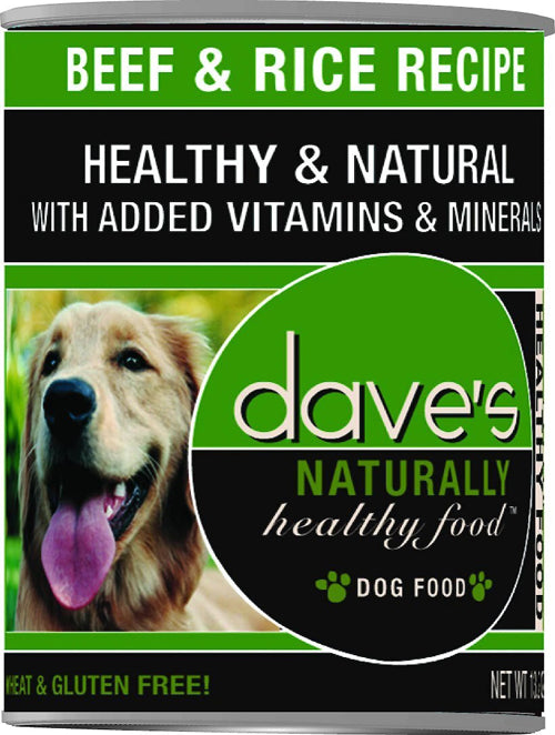 Dave's Pet Food Naturally Healthy Beef & Rice Recipe 13.2oz. (Case of 12)