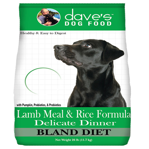 Daves Dog Delicate Dinner Lamb Rice 26Lbs