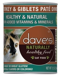 Dave Cat Naturally Healthy Turkey 22 Oz. (Case Of 12)