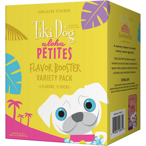 Tiki Pets Dog Aloha Bisque Variety Pack 1.5Oz (Case Of 12)