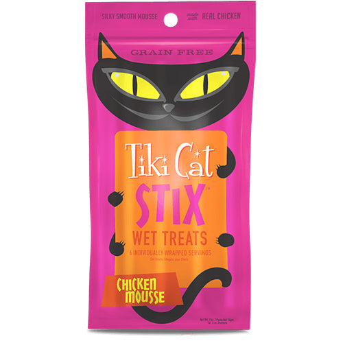 Tiki Pets Cat Stix Mousse Chicken 3 Oz.(Case Of 12)