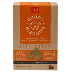 Cloud Star Original Itty Bitty Buddy Biscuits With Peanut Butter Dog Treats, 8-Oz. Box